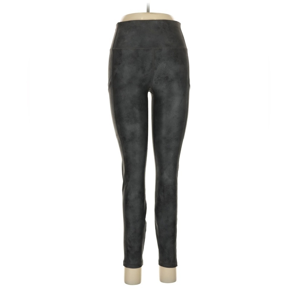 Women's Fabletics Powerhold Black High-Waisted Leggings with Mesh Pockets Size M